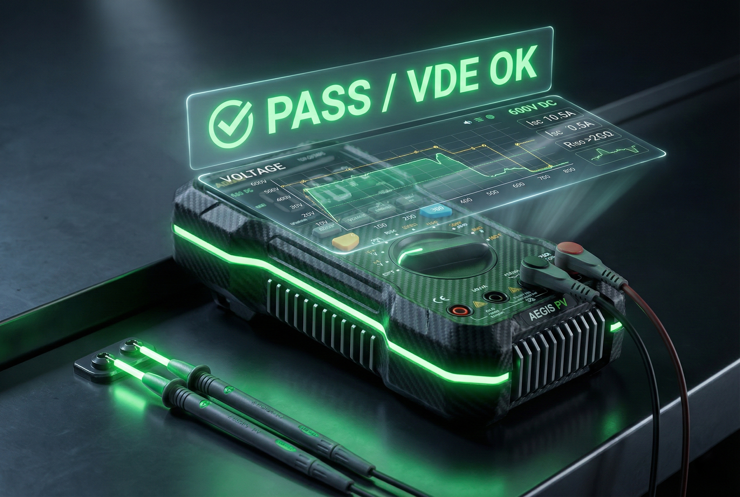 Futuristisches digitales Multimeter für professionelle Prüfungen